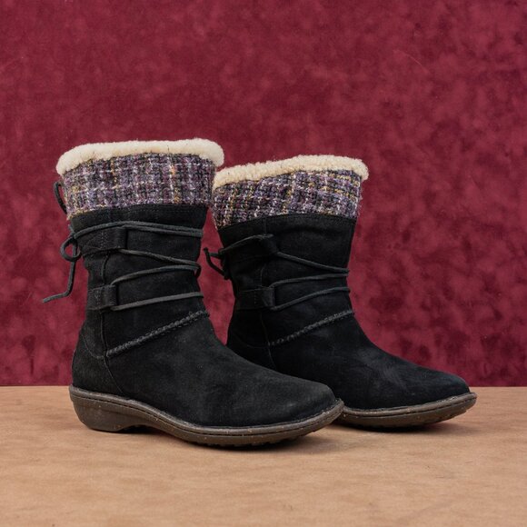 UGG Shoes - UGG Women Tanasa Fleece Lined Warm Lace Slip-on Mid calf boots sz 7